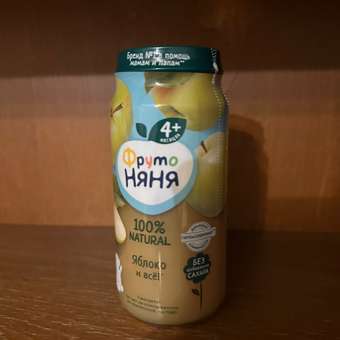 Пюре ФрутоНяня Яблоко с 4 мес 250 г: отзыв пользователя ДетМир