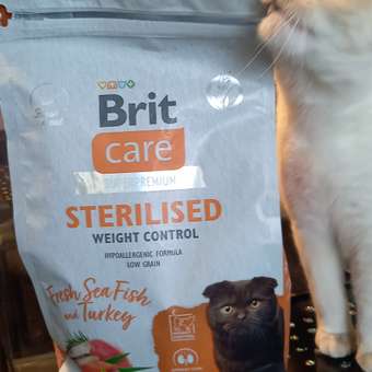 Корм для кошек Brit Care 1.5кг стерилизованных с морской рыбой и индейкой сухой: отзыв пользователя. Зоомагазин Зоозавр