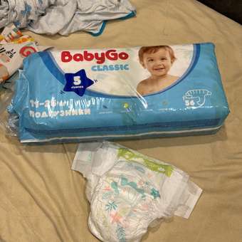 Подгузники BabyGo Classic 5 (11-25 кг) 56 шт.: отзыв пользователя ДетМир