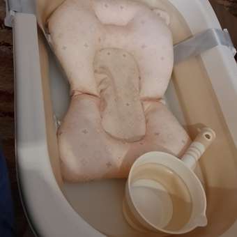 Ванночка LaLa-Kids с матрасиком, складная бежевый: отзыв пользователя Детский Мир