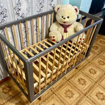 Детская кроватка MOWbaby прямоугольная, продольный маятник (серый): отзыв пользователя Детский Мир