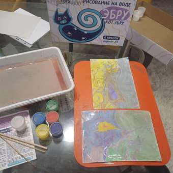 Набор для рисования UPTOYS Котэбру эбру: отзыв пользователя Детский Мир