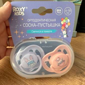 Пустышка ROXY-KIDS силикон от 6 мес. 2 шт.: отзыв пользователя Детский Мир