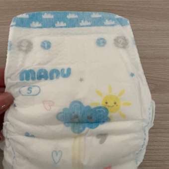 Подгузники MANU Premium S (4-8 кг) 3 шт.: отзыв пользователя ДетМир