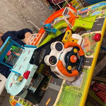 Парковка SHARKTOYS трек с рулем электроподъемник: отзыв пользователя Детский Мир