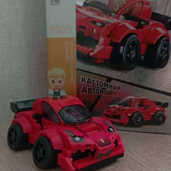 Конструктор SLUBAN Транспорт: Красный автомобиль: отзыв пользователя Детский Мир