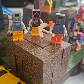 Конструктор BAZUMI с фигурками кубики майнкрафт магнитный 384 дет.: отзыв пользователя Детский Мир