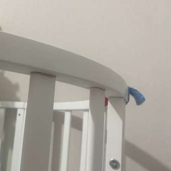 Детская кроватка Азбука Кроваток овальная, без маятника (белый): отзыв пользователя Детский Мир