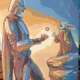 Картина по номерам Это просто шедевр Мандалорец и Грогу: отзыв пользователя Детский Мир