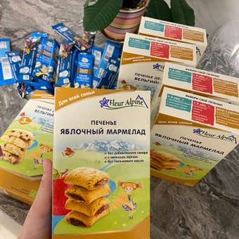 Печенье Fleur Alpine яблочный мармелад 150г: отзыв пользователя Детский Мир