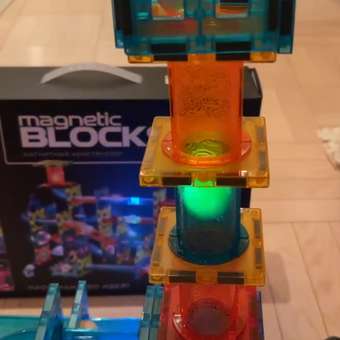 Конструктор Attivio Горки магнитный 110 дет.: отзыв пользователя Детский Мир