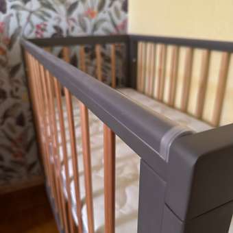 Детская кроватка MOWbaby Lilla, продольный маятник (серый): отзыв пользователя Детский Мир