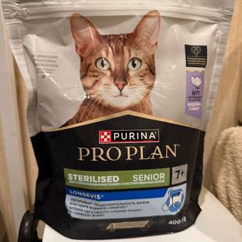 Корм сухой для кошек PRO PLAN 400г с индейкой пожилых при стерилизации и кастрации: отзыв пользователя. Зоомагазин Зоозавр