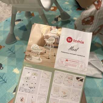 Стульчик для кормления Tomix Meal серый: отзыв пользователя Детский Мир