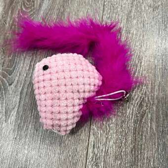 Игрушка для кошек Barbaks Хвостик рыбки перьевой цветной с кошачьей мятой 35см: отзыв пользователя. Зоомагазин Зоозавр