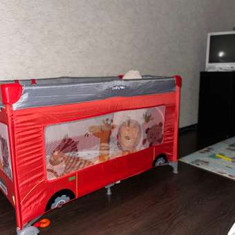 Манеж кровать Babyton Red bus: отзыв пользователя Детский Мир