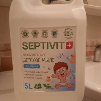 Мыло жидкое SEPTIVIT Детское Без запаха 5200 г 5000 мл: отзыв пользователя Детский Мир