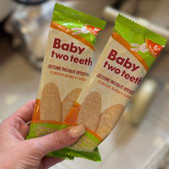 Печенье рисовое Baby two teeth со вкусом яблока и тыквы с 6 месяцев: отзыв пользователя Детский Мир