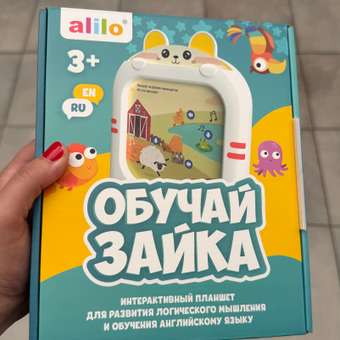 Игрушка alilo планшет Обучай-Зайка: отзыв пользователя Детский Мир