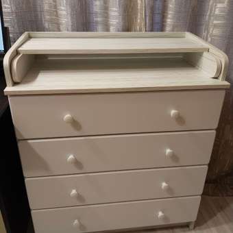 Комод пеленальный Bebizaro Waxed Four (белый): отзыв пользователя Детский Мир