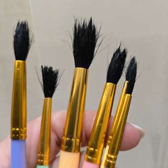 Кисть Brauberg 6 шт. (белка): отзыв пользователя Детский Мир