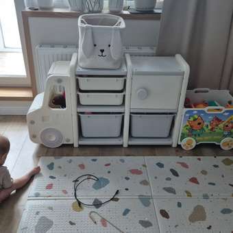 Стеллаж детский для игрушек Floopsi Car-1 из пластика 6 секций: отзыв пользователя Детский Мир