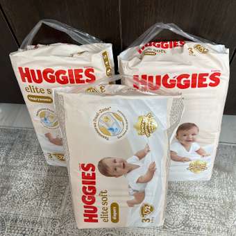 Подгузники Huggies Elite Soft 3 (5-9 кг) 72 шт.: отзыв пользователя Детский Мир