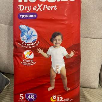 Трусики Huggies Dry eXpert 5 (12-17 кг) 48 шт.: отзыв пользователя ДетМир