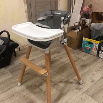 Стульчик для кормления Babyton Woody Grey трансформер: отзыв пользователя Детский Мир