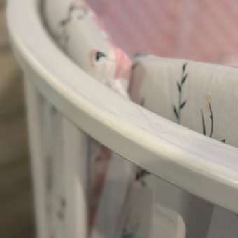 Детская кроватка Babyton Eva овальная, поперечный маятник (белый): отзыв пользователя Детский Мир