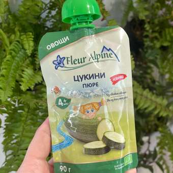 Пюре овощное Fleur Alpine Цукини (кабачок) 90г с 4месяцев: отзыв пользователя ДетМир