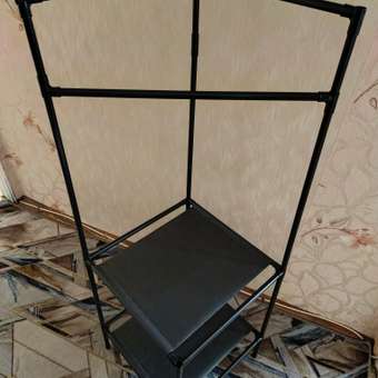 Вешалка напольная LaDom для одежды угловая с полками 2 яруса 45*60*180см 9556915: отзыв пользователя магазина низких цен ЕЩЁ