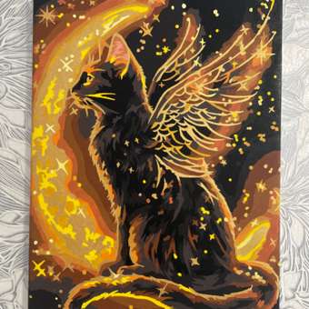 Картина по номерам Attivio Кот в ночи: отзыв пользователя Детский Мир