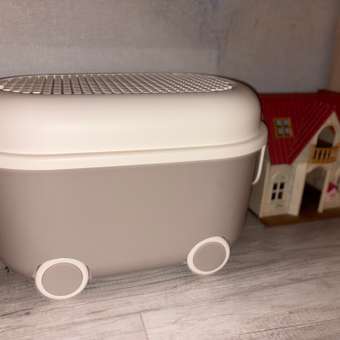 Ящик для хранения игрушек BabyGo серый: отзыв пользователя Детский Мир