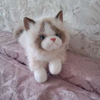 Мягкая игрушка ТОТОША Плюшевая кошка, мяукает, 40 см: отзыв пользователя Детский Мир