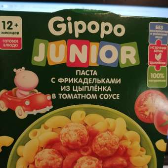 Готовое второе блюдо Gipopo Паста с фрикадельками из цыпленка в томатном соусе 150г с 12 месяцев: отзыв пользователя Детский Мир