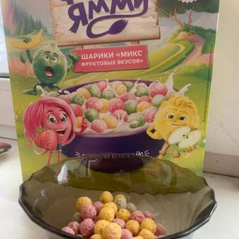 Шарики Фанни Ямми мультизлаковые со вкусами яблока-клубники-банана 200г: отзыв пользователя Детский Мир