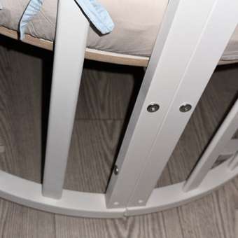 Детская кроватка Азбука Кроваток круглая, универсальный маятник (белый): отзыв пользователя Детский Мир