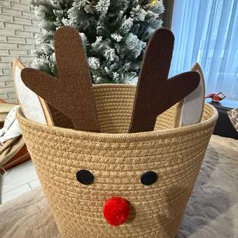 Корзина для хранения FUTURINO Home Олень: отзыв пользователя ДетМир