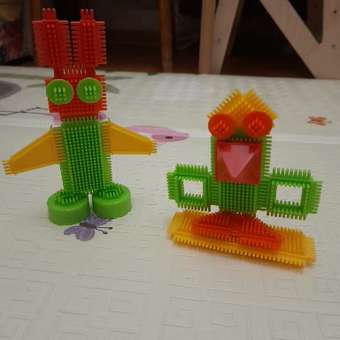 Конструктор BAZUMI игольчатый крупный для малышей мягкий 150 дет.: отзыв пользователя Детский Мир