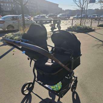 Коляска прогулочная для двойни Babyton Flexi Duo черный: отзыв пользователя Детский Мир