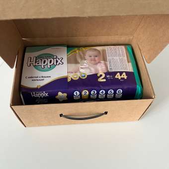 Подгузники HAPPIX Super Dry ультратонкие 2 (3-6 кг) 44 шт.: отзыв пользователя Детский Мир