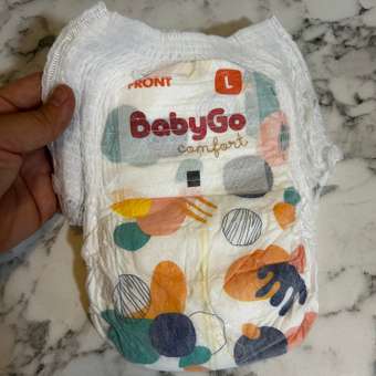 Трусики BabyGo Comfort L (9-14 кг) 44 шт.: отзыв пользователя ДетМир