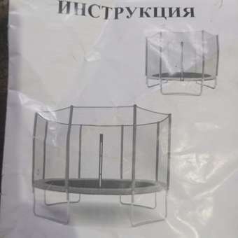 Батут каркасный Perfetto Sport с защитной сеткой зелёный: отзыв пользователя Детский Мир