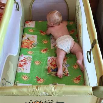 Манеж кровать Babyton Play Box зеленый: отзыв пользователя Детский Мир