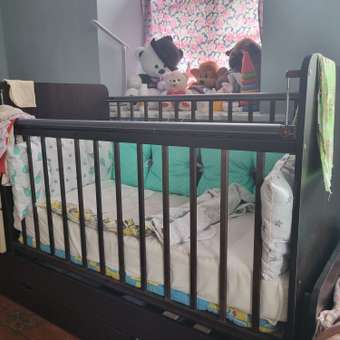 Детская кроватка Sweet Baby прямоугольная, поперечный маятник (венге, слоновая кость): отзыв пользователя Детский Мир