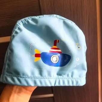 Шапочка для плавания FitSmile голубая: отзыв пользователя Детский Мир