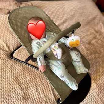 Шезлонг Amarobaby Baby time зеленый: отзыв пользователя Детский Мир