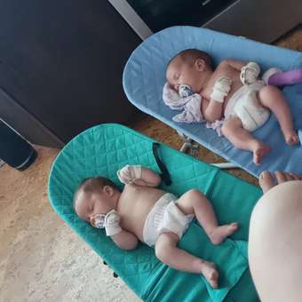Шезлонг Mamagoods голубой: отзыв пользователя Детский Мир