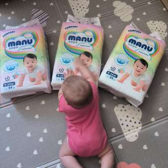 Подгузники MANU Comfort L (9-14 кг) 54 шт.: отзыв пользователя Детский Мир